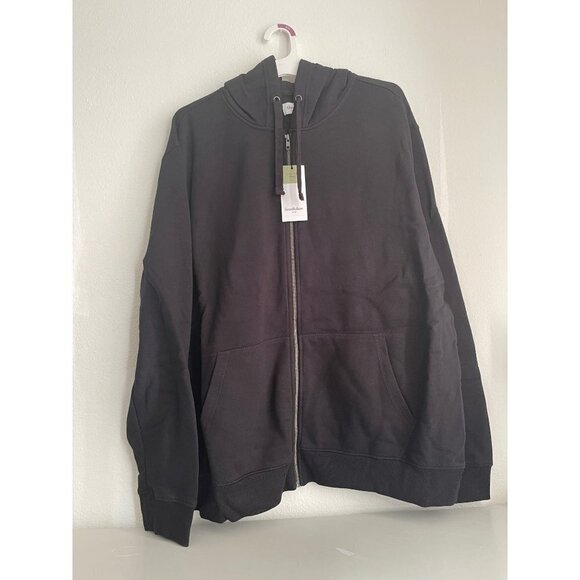 NWT GOODFELLOW & CO black zip up hoodie - Picture 4 of 5
